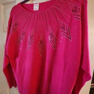 Luna Women's Long Sleeved Sequined Sweater